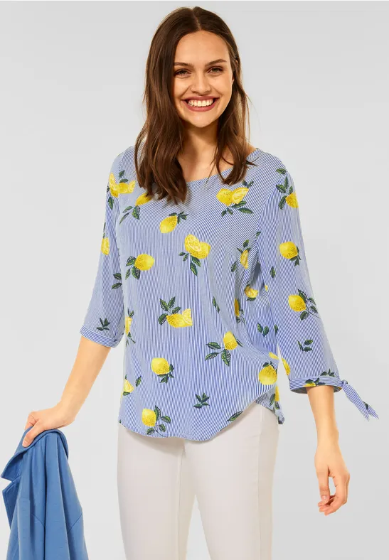 Bluse mit Streifenmuster blouse blue