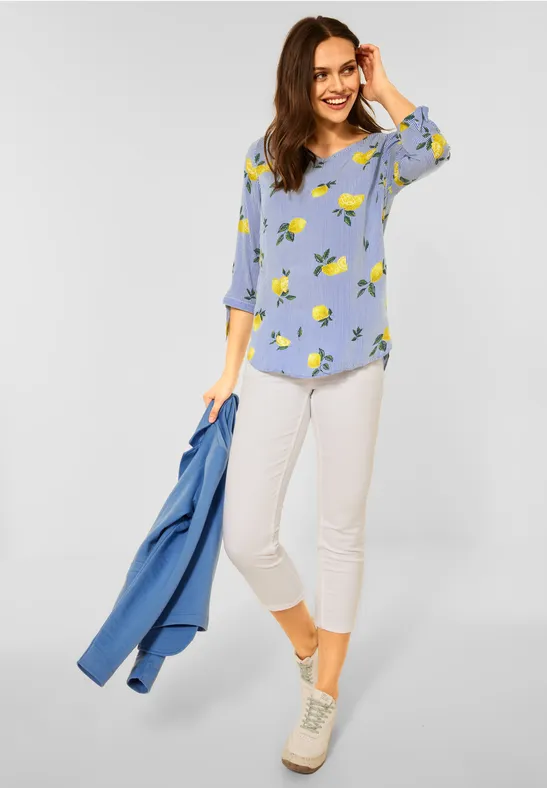 Bluse mit Streifenmuster blouse blue