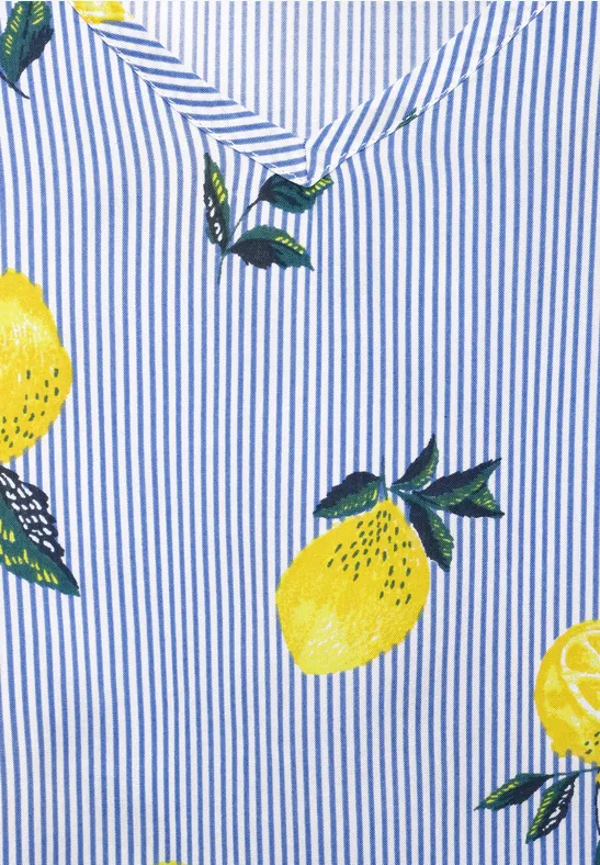 Bluse mit Streifenmuster blouse blue