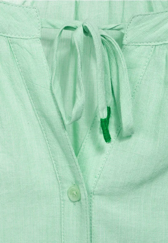 Raglan blouse in effen kleur soft cheeky green