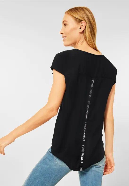 Bluse in Unifarbe Black