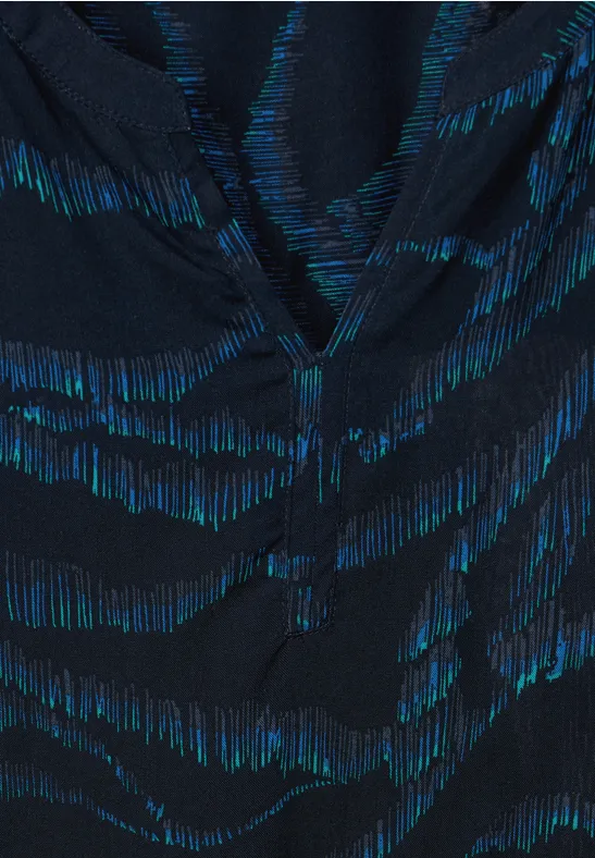 Chemisier en viscose multicolore deep blue