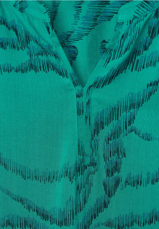 Chemisier en viscose multicolore smaragd green
