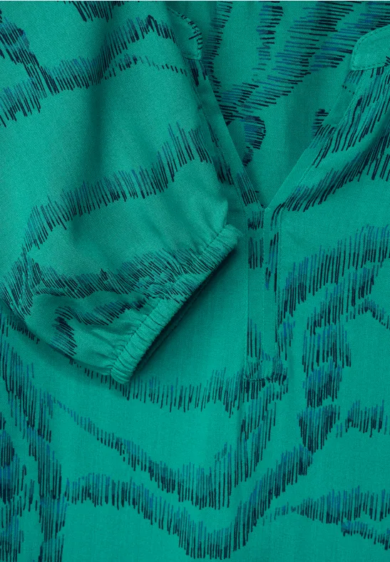 Chemisier en viscose multicolore smaragd green
