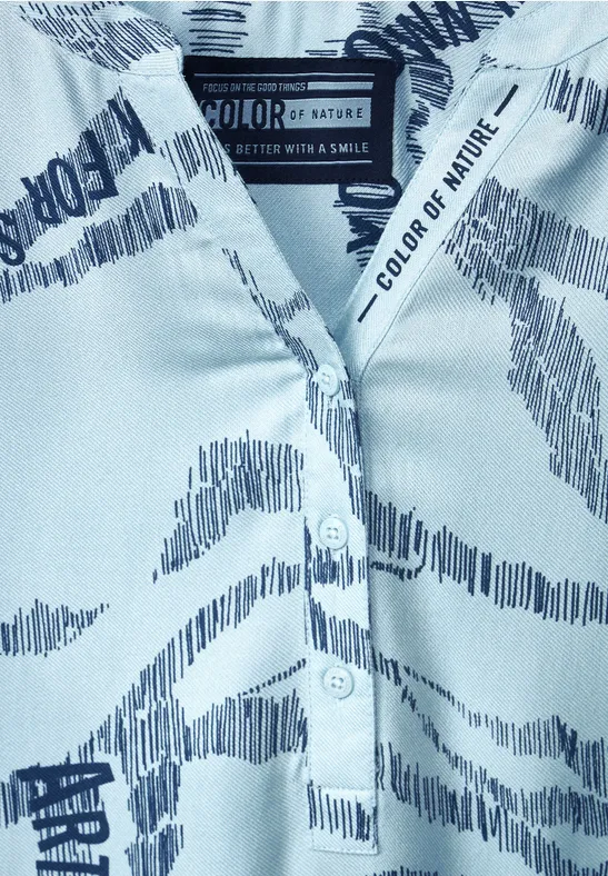 Viscose blouse faded blue