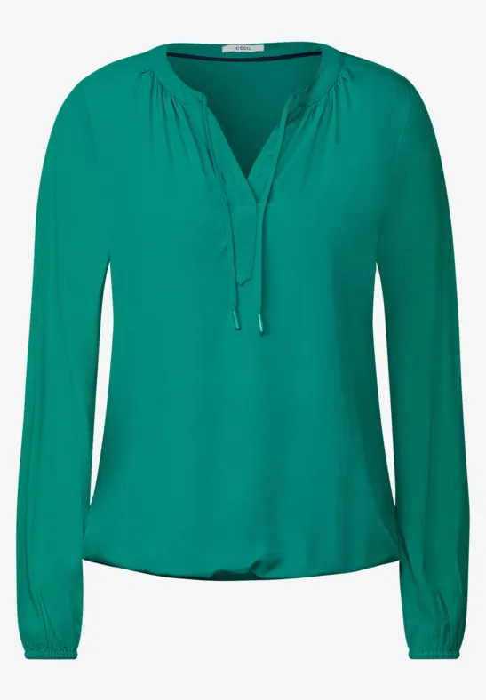 Materialmix Bluse smaragd green