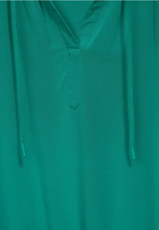 Materialmix Bluse smaragd green