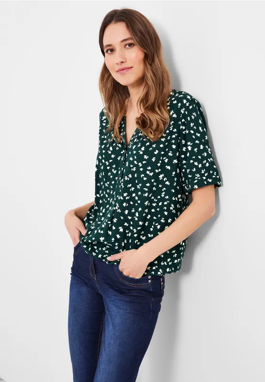 Blouse met kort knooppasje original jail striped