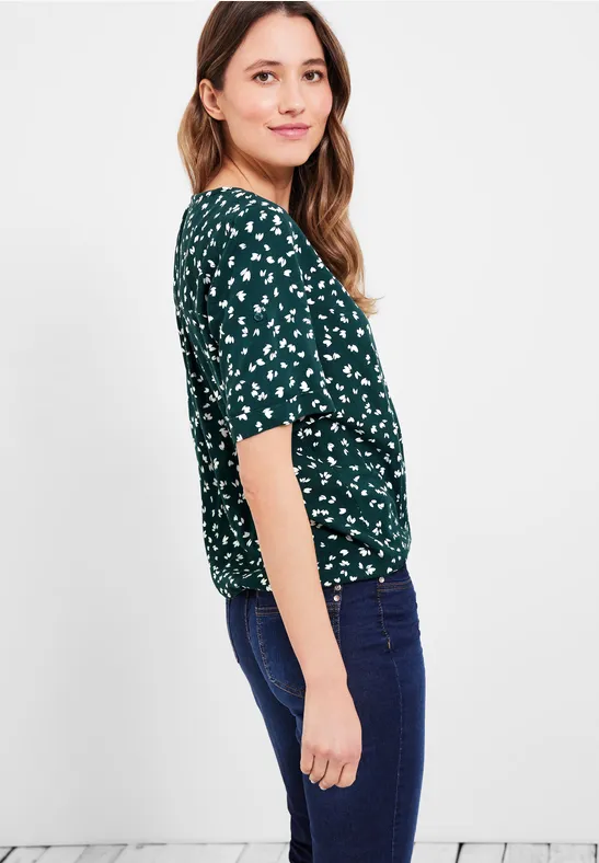 Blouse met kort knooppasje original jail striped