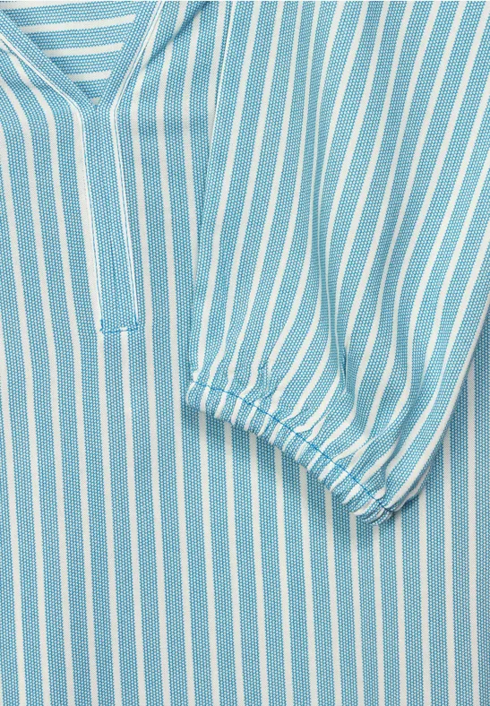 Blouse met gestreept patroon club blue