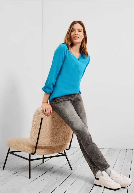 Chemisier de couleur unie club blue