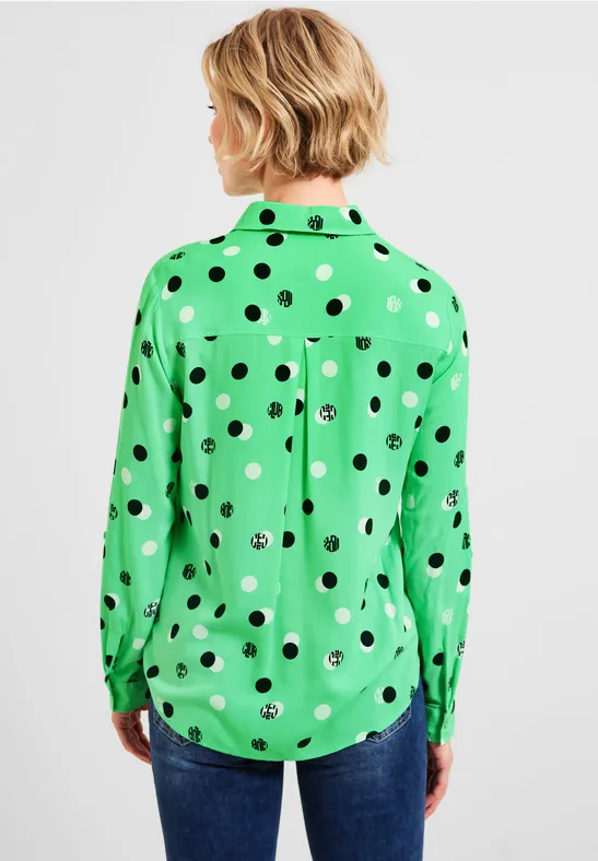 Blouse met print smash green