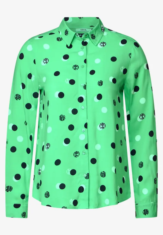 Blouse met print smash green