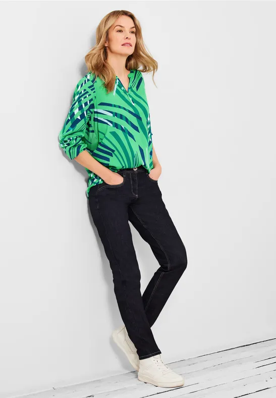 Blouse met print smash green