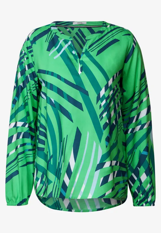 Blouse met print smash green