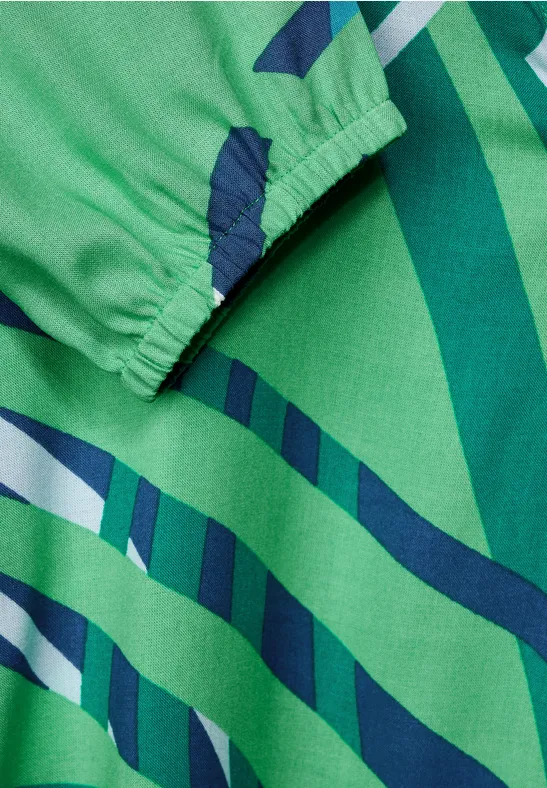 Blouse met print smash green