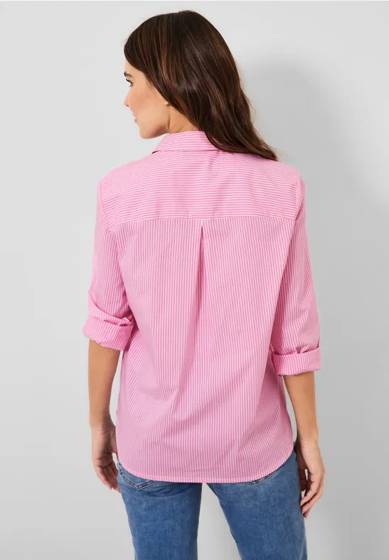 Blouse met gestreept patroon fresh pink