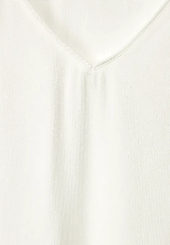 Dobby viscose blouse vanilla white