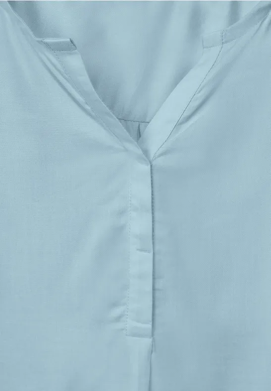 Blouse met elastische zoom faded blue