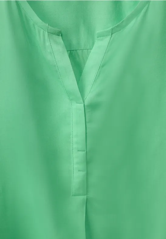 Blouse met elastische zoom smash green