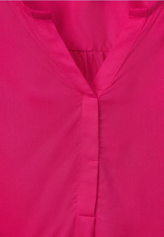 Blouse met elastische zoom fresh pink