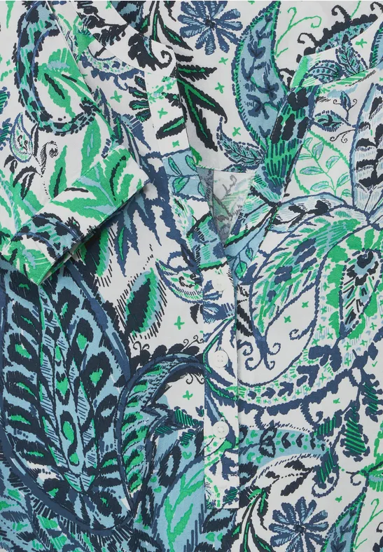 Viscose blouse met print vanilla white