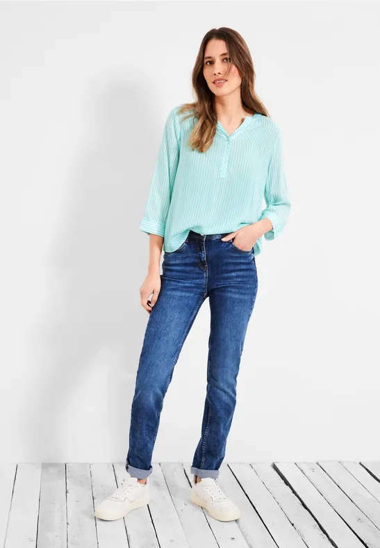 Bluse mit Streifen clary mint