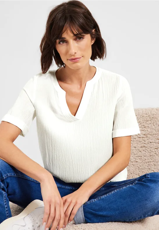Struktur Shirt vanilla white