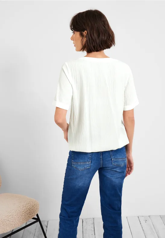 Struktur Shirt vanilla white