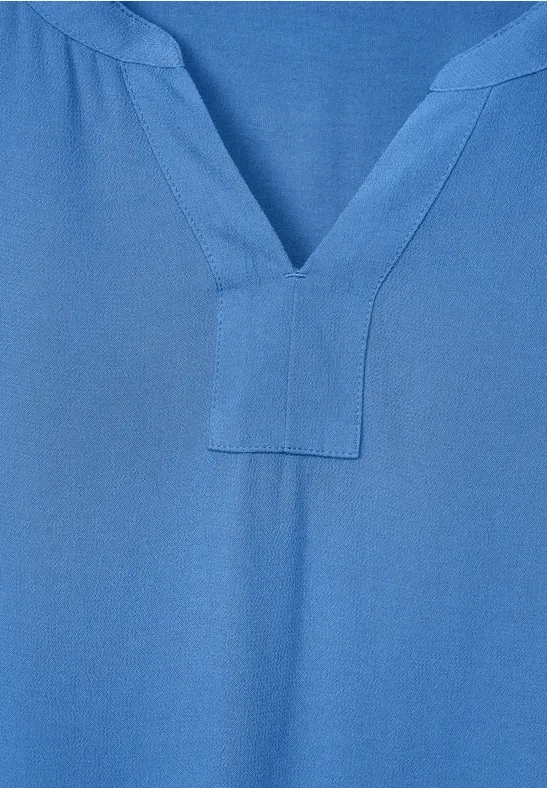 Bluse im Materialmix marina blue