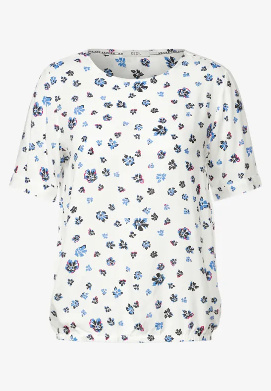 Bluse mit Blumenprint vanilla white