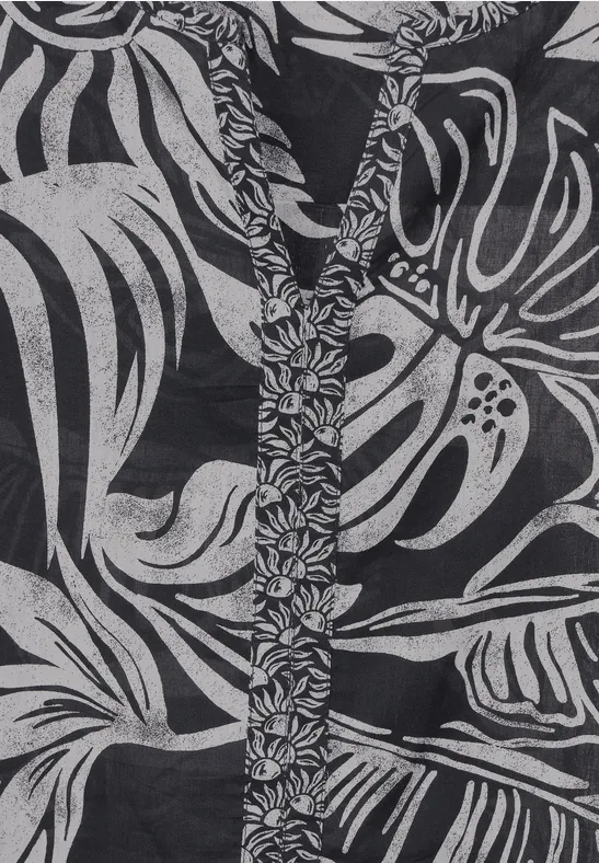 Printmix Bluse carbon grey