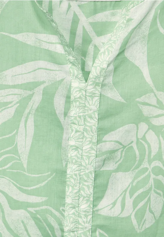 Blouse met printmix fresh salvia green