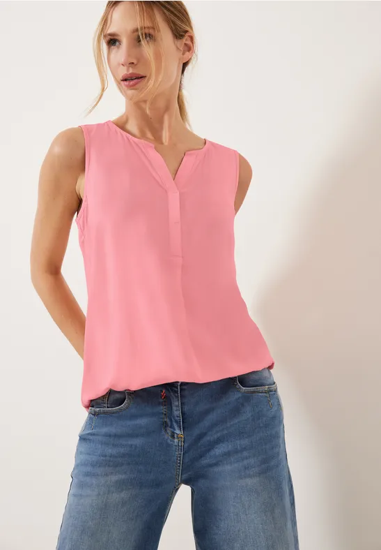 Unifarbenes Blusentop soft pink