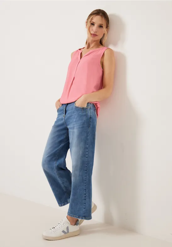 Unifarbenes Blusentop soft pink