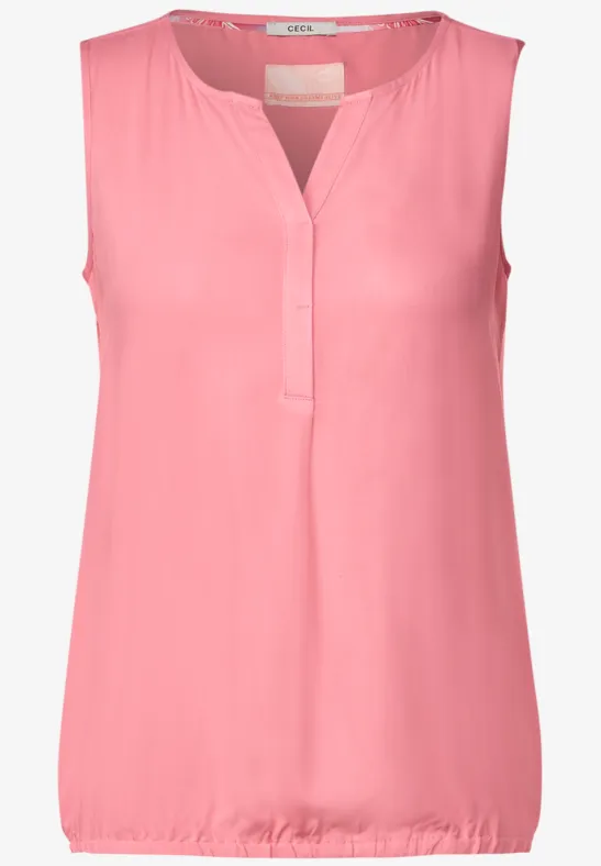 Unifarbenes Blusentop soft pink
