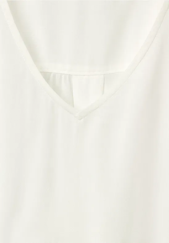Bluse mit Knotendetail vanilla white