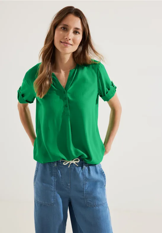 Tuniekshirt in effen kleur fresh green