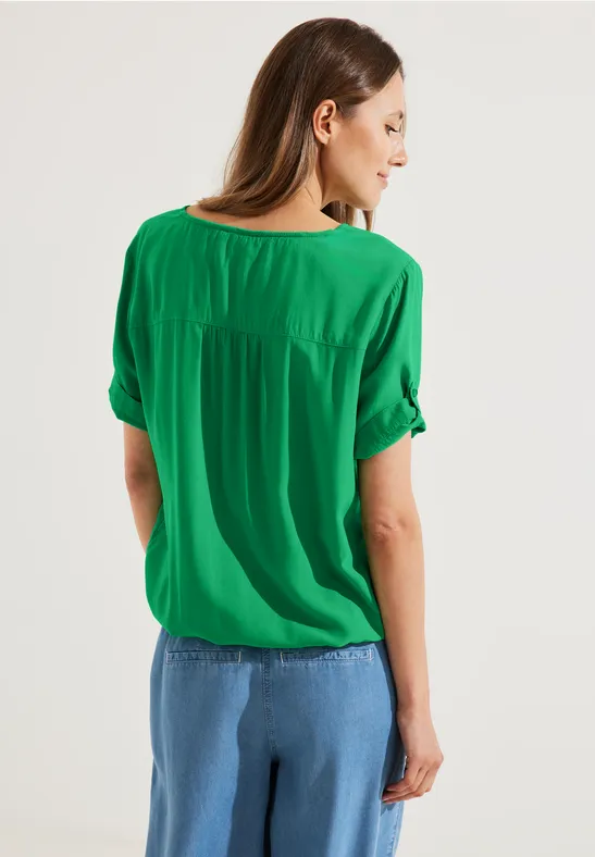 Tuniekshirt in effen kleur fresh green