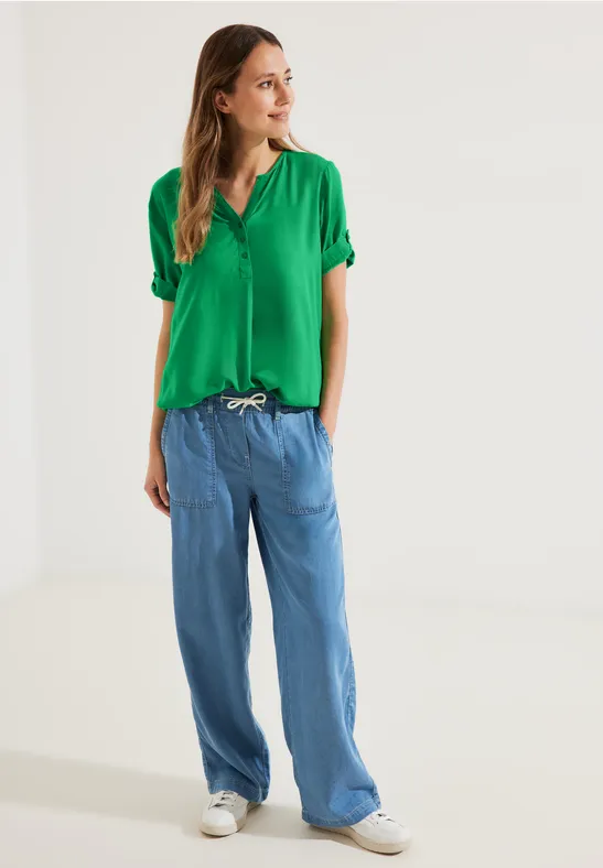 Tuniekshirt in effen kleur fresh green