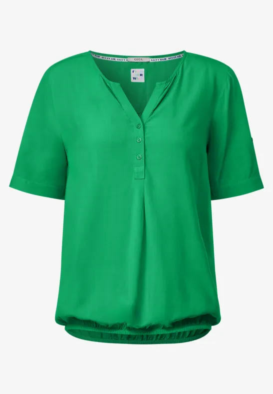 Tuniekshirt in effen kleur fresh green