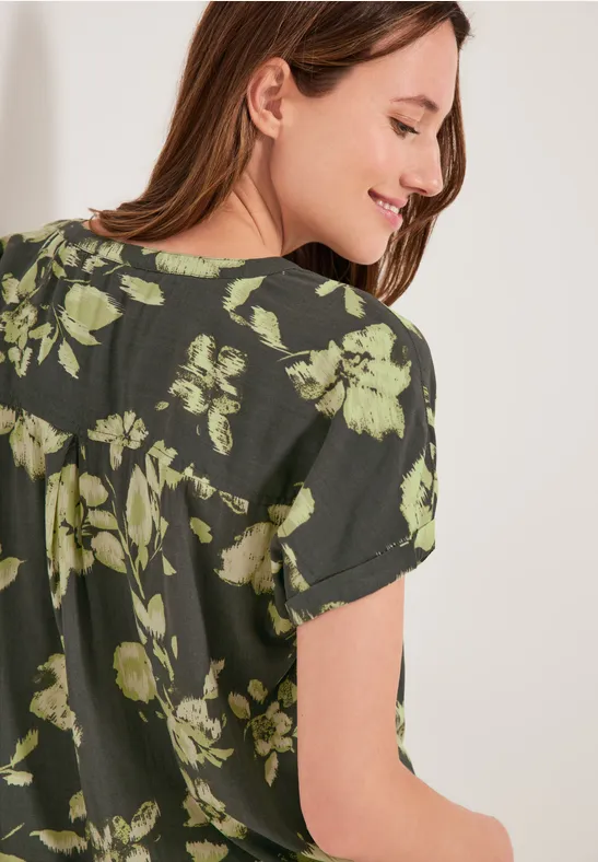 Bluse mit Print sporty khaki