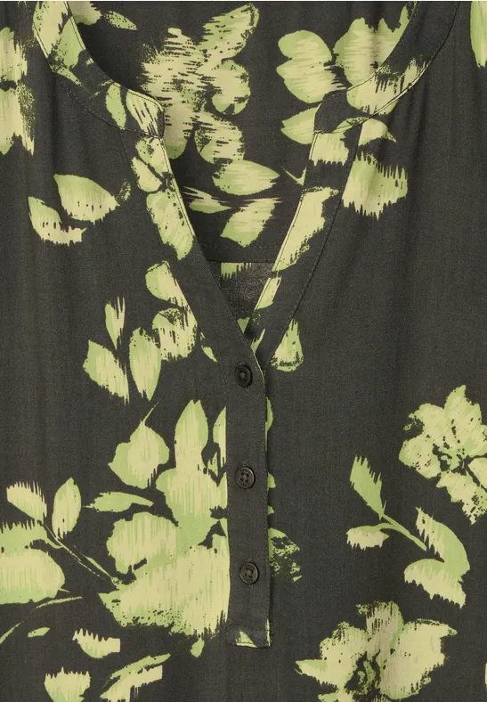 Bluse mit Print sporty khaki