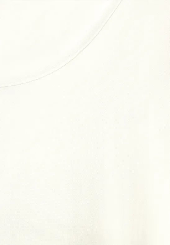 Bluse mit Knotendetail vanilla white