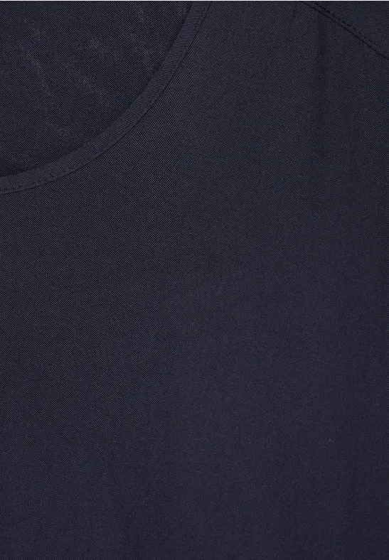 Bluse mit Knotendetail night sky blue