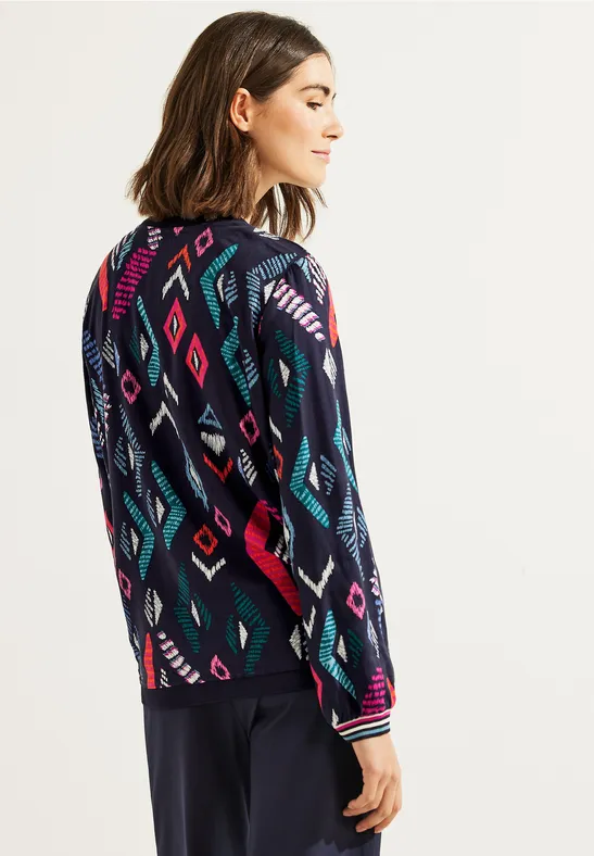 Multicolor Blusenjacke night sky blue