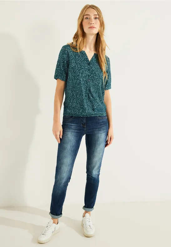Multicolor Printshirt deep lake green