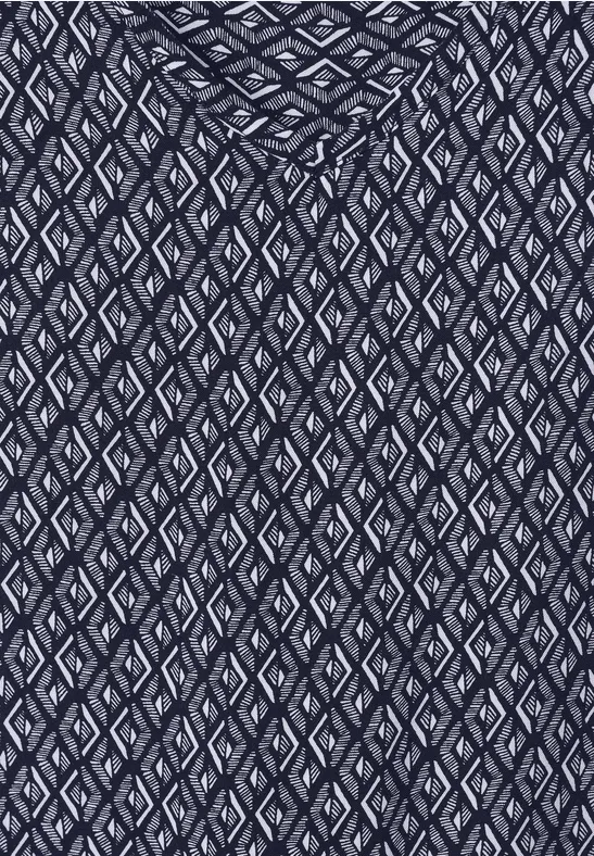 Minimal Print Bluse night sky blue