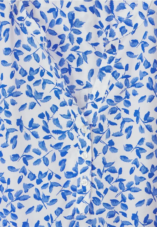 Blouse met bloemenprint vanilla white