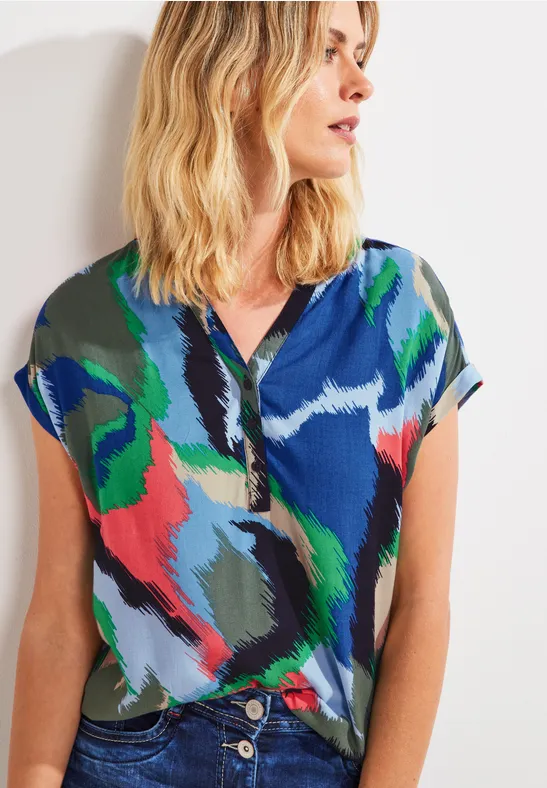 Chemisier imprimé deep blue
